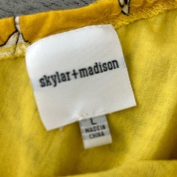 Skylar + Madison 1 Shoulder Ruffled Mini Dress, size large - Picture 9 of 11